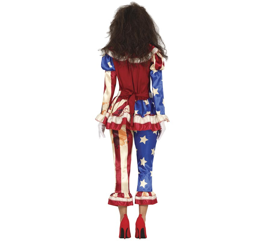 Bloody Patriot Clown Costume for Women-B