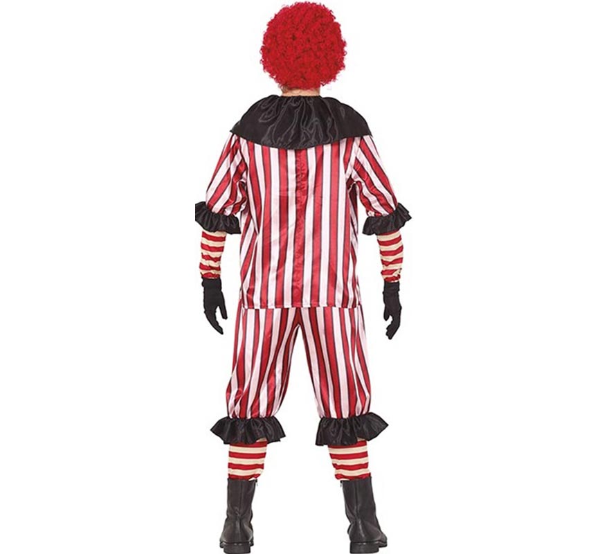 Fato de palhaço listrado masculino-B