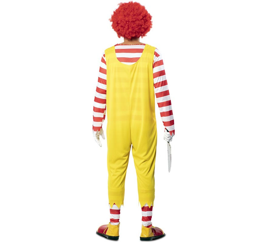 Men's Killer Burger Clown Costume-B