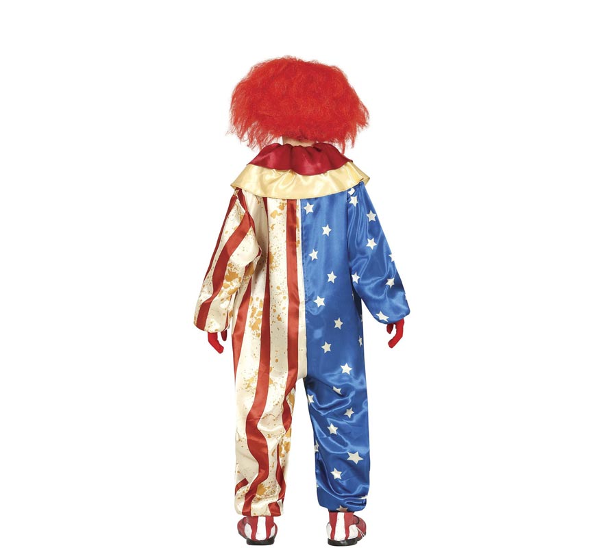 Fato de Palhaço Patriota Malvado para Meninos-B