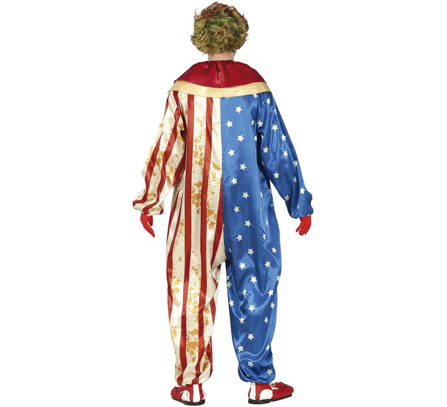 Fato de Palhaço Patriota Sinistro para homem-B