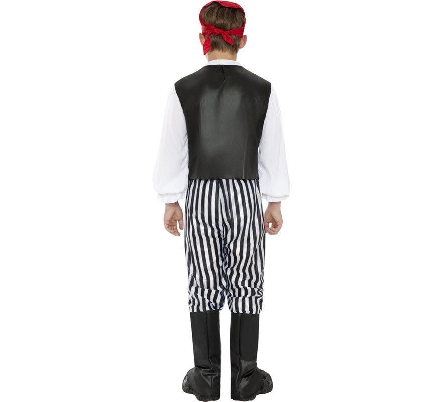 Black and white Pirate Costume for Boys-B