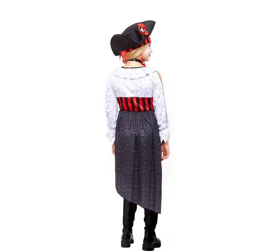 Zombie Pirate Costume for Girls-B