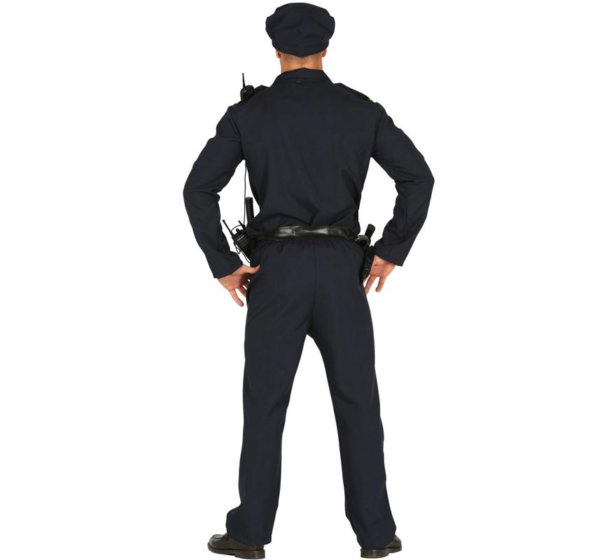 Blue Police Costume for Men-B