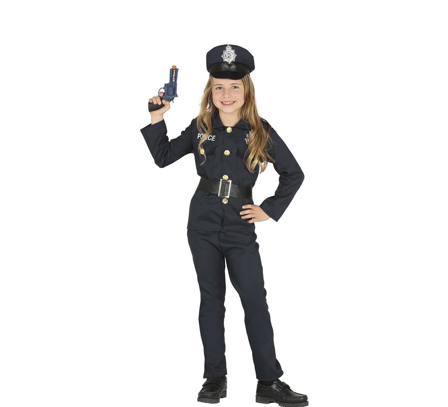 Blue Police Costume for Kids-B