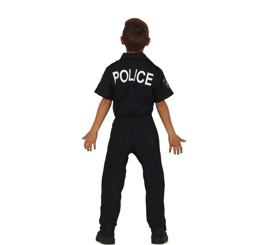 Fato de polícia local para crianças-B