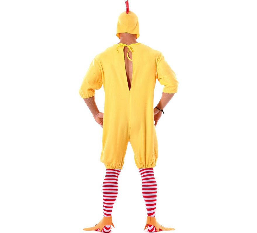 Fato de pintinho amarelo para homem-B