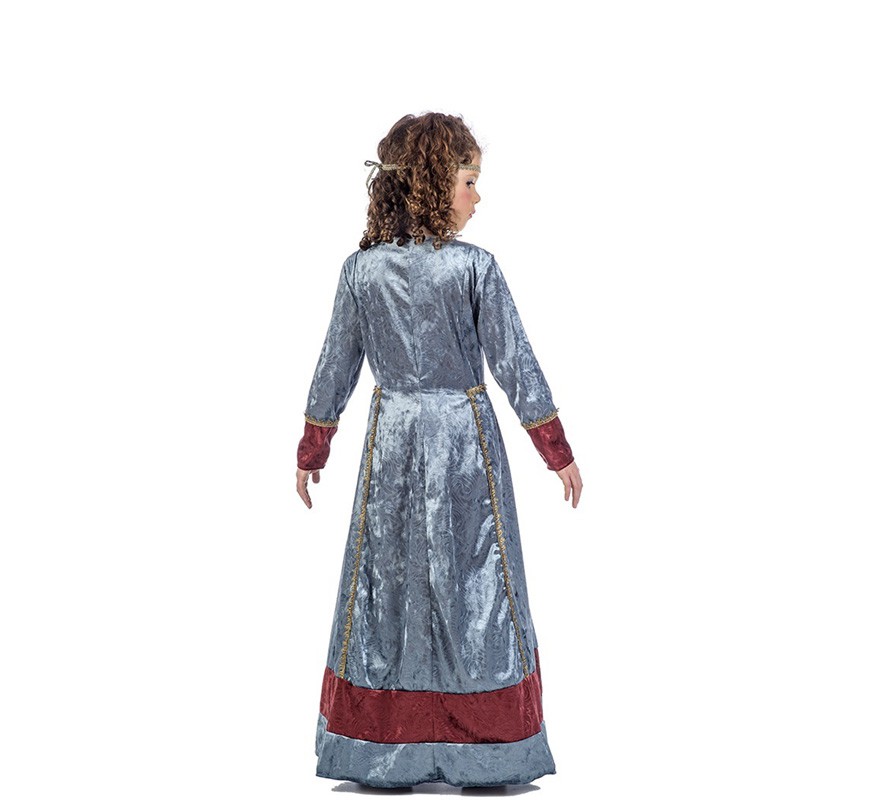 Fato de Princesa Jimena medieval para menina-B