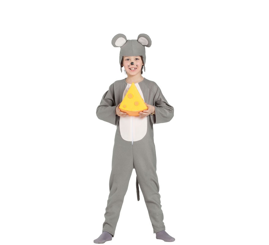 Fato de rato cinza para crianças-B
