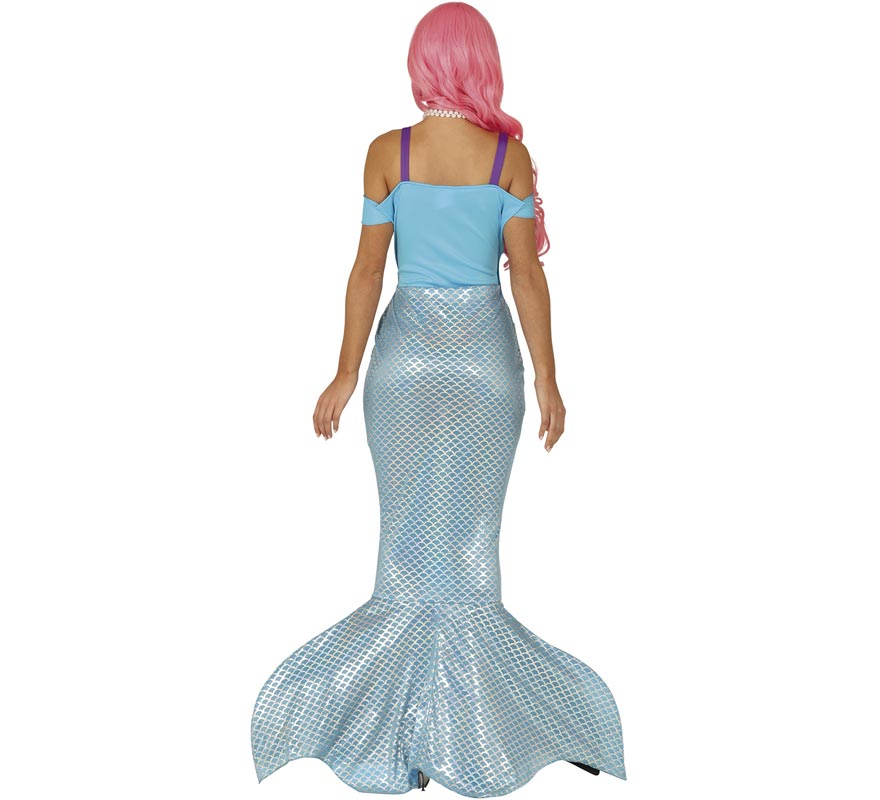 Fato de Pequena Sereia Azul para mulher-B