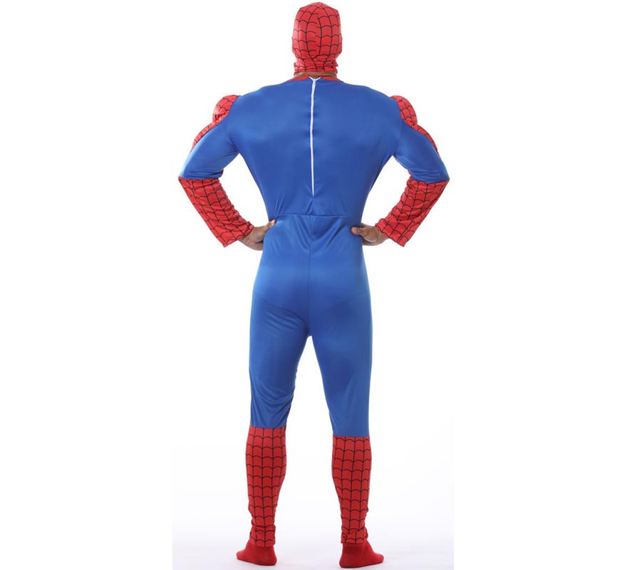 Muscular Arachnid Superhero Costume for Men-B