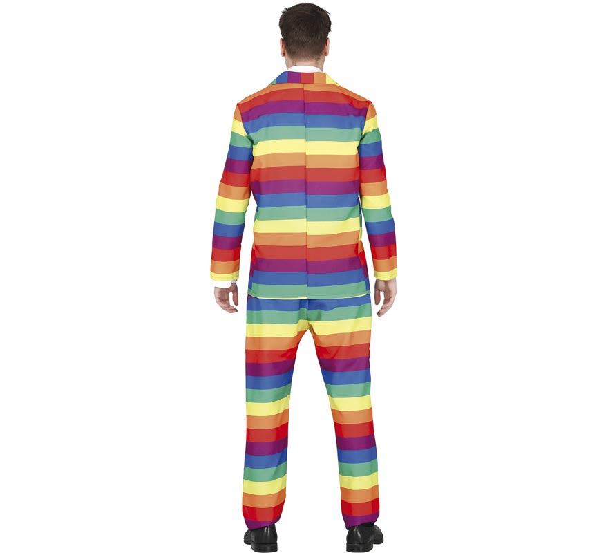 Traje de terno arco-íris masculino-B