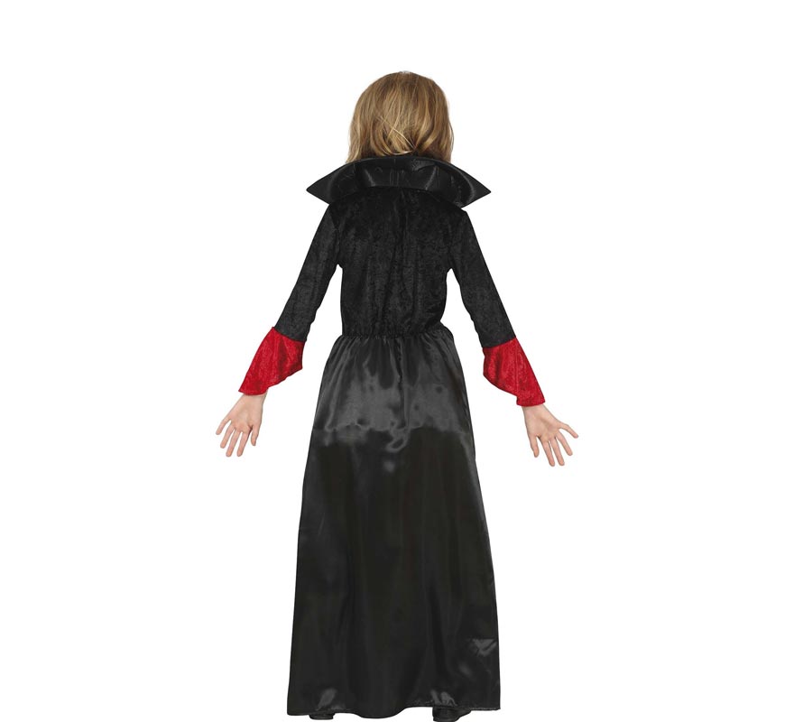 Fato de vampira com vestido comprido para menina-B