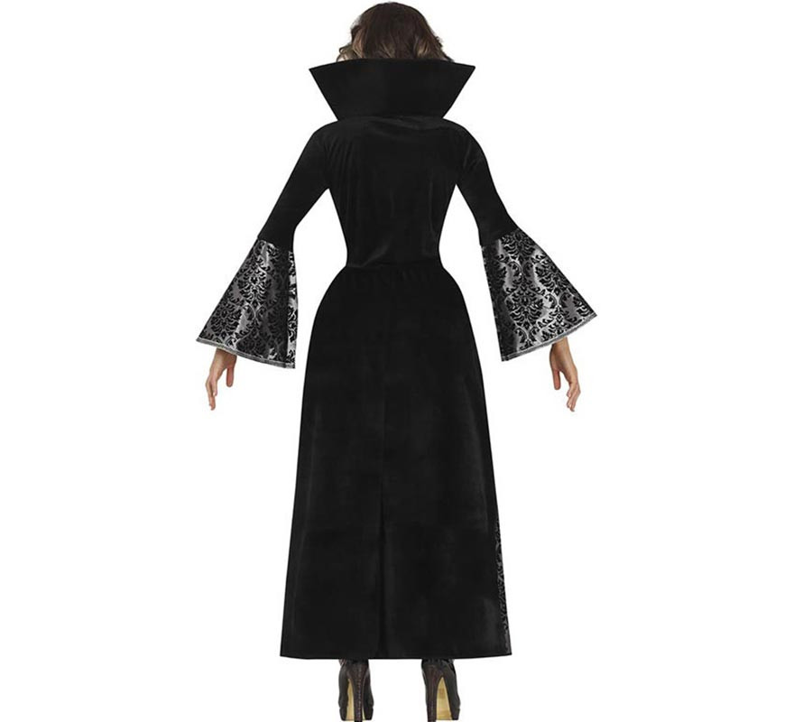 Silver Gothic Vampire Costume for Women-B