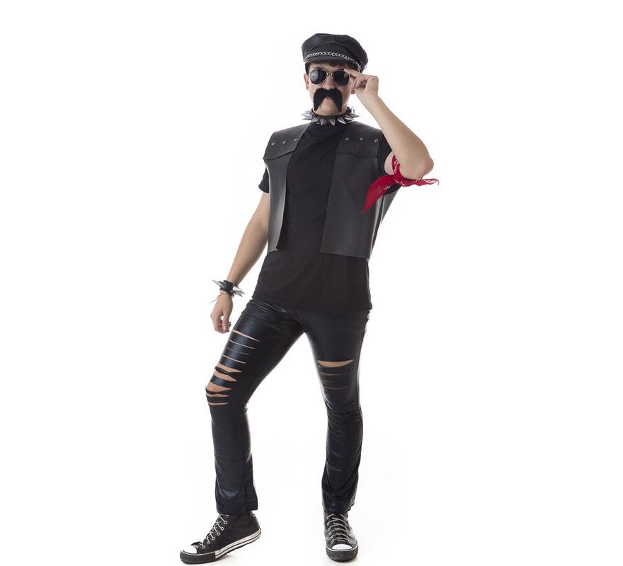 Rock Biker Costume or Kit Vest for men-B
