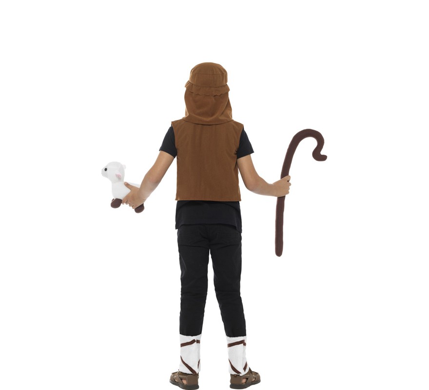 Shepherd Costume or Kit: Vest, Beard, Turban, Lamb and Anklets for children-B