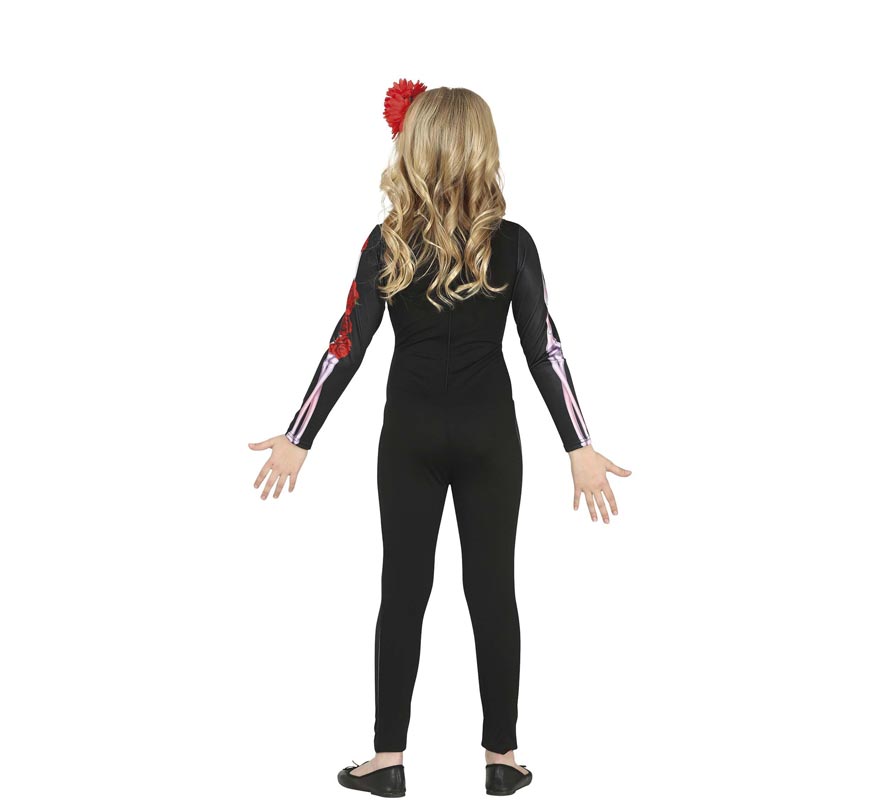 Fato de macaco Catrina florido para menina-B