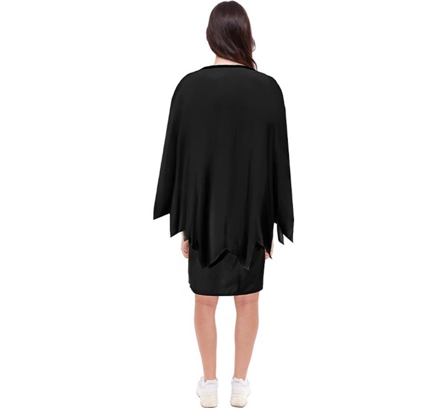 Adult scary black pumpkin costume or poncho 75 cm-B