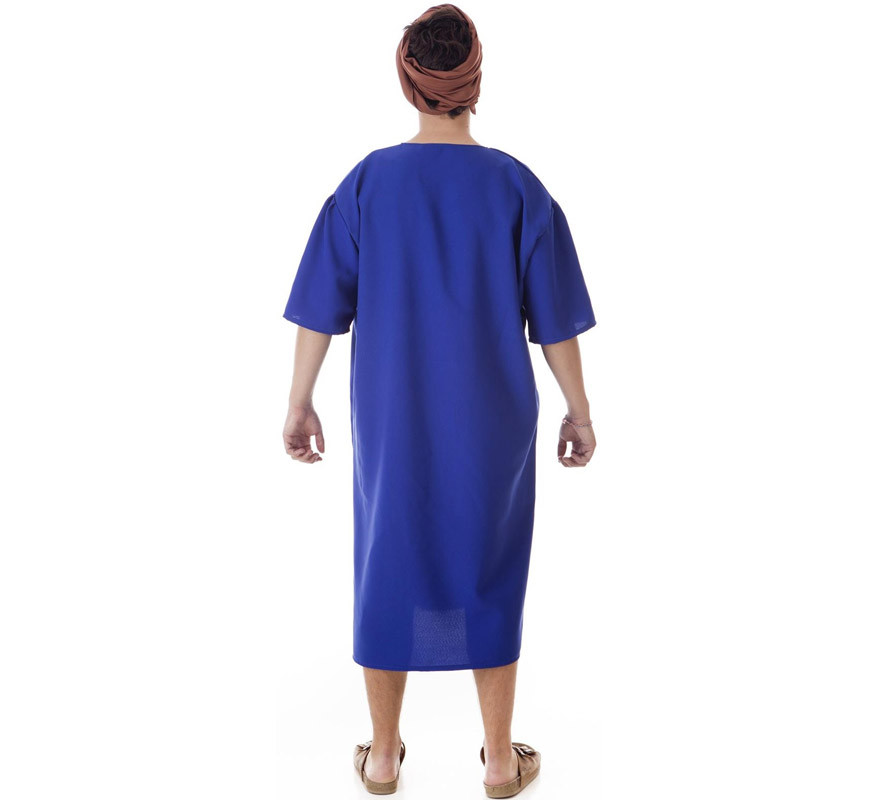 Blue Medieval Costume or Tunic with Cross for men-B