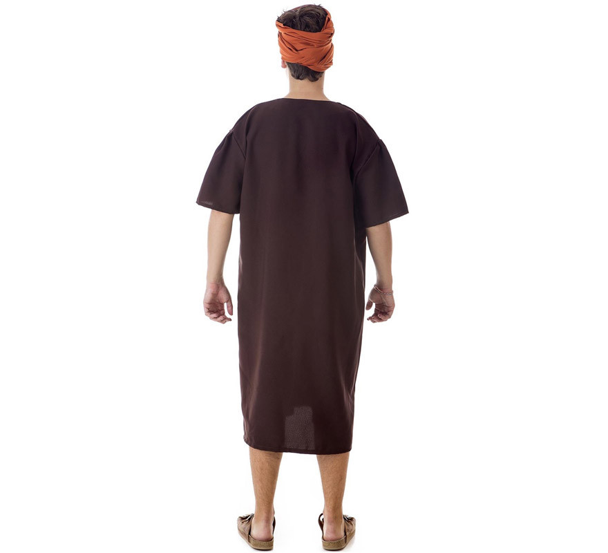 Fato ou túnica medieval castanha com emblema para homem-B