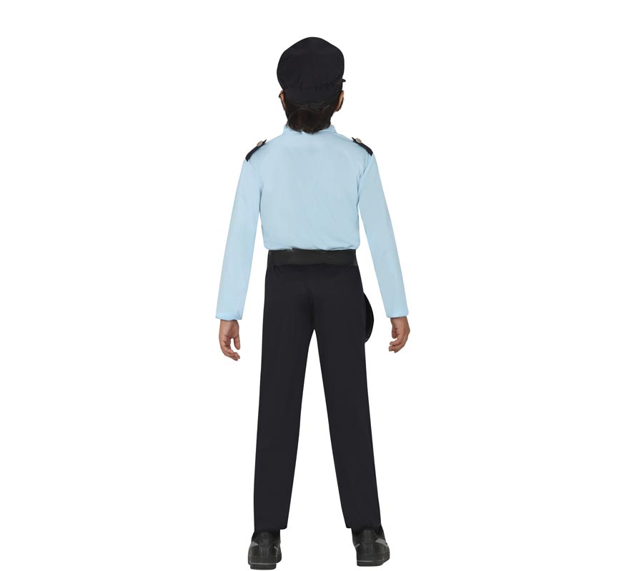 Fato de polícia azul para criança-B