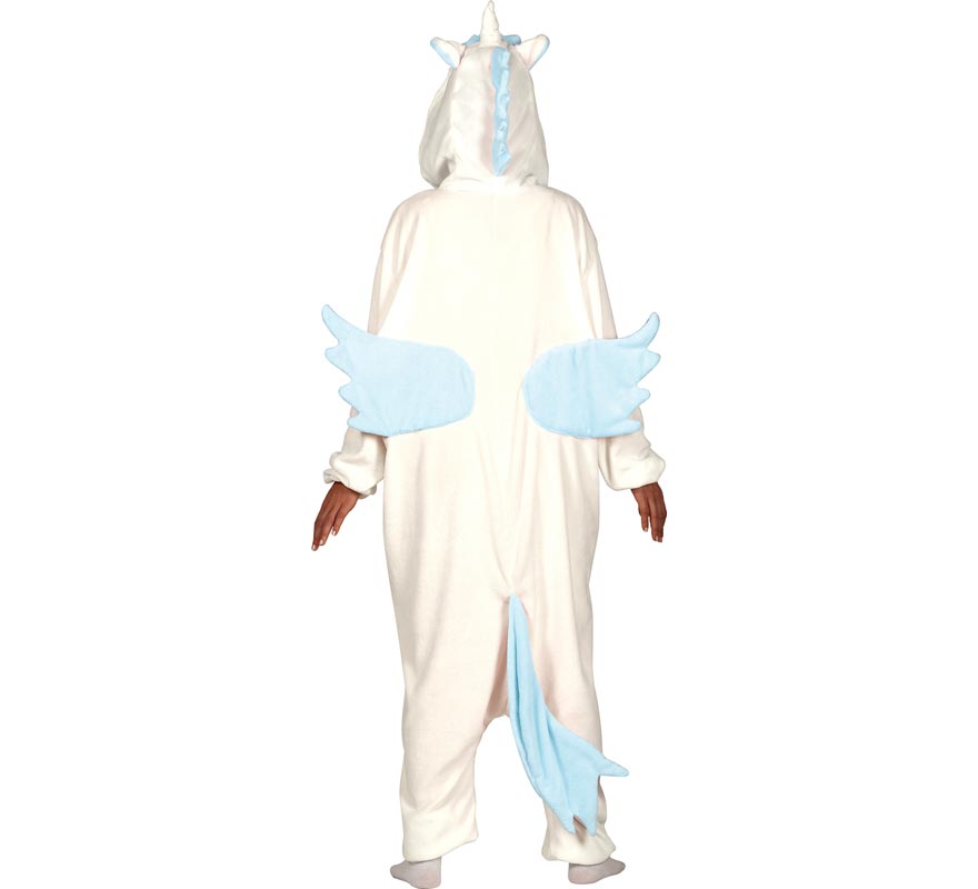 Fato de pijama de unicórnio azul para mulher-B