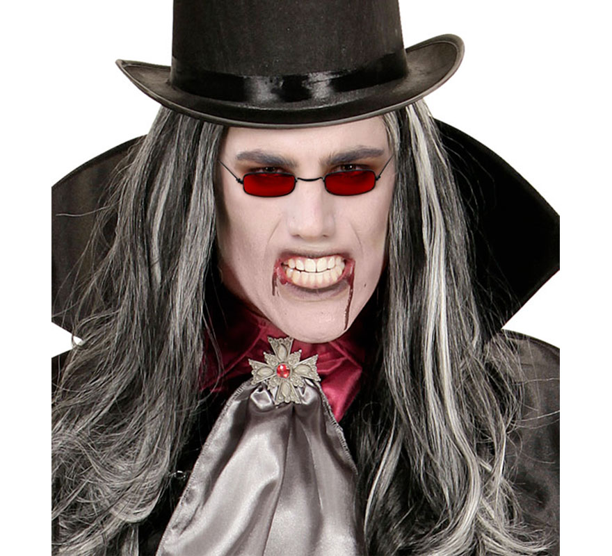 Óculos de vampiro vermelho-B