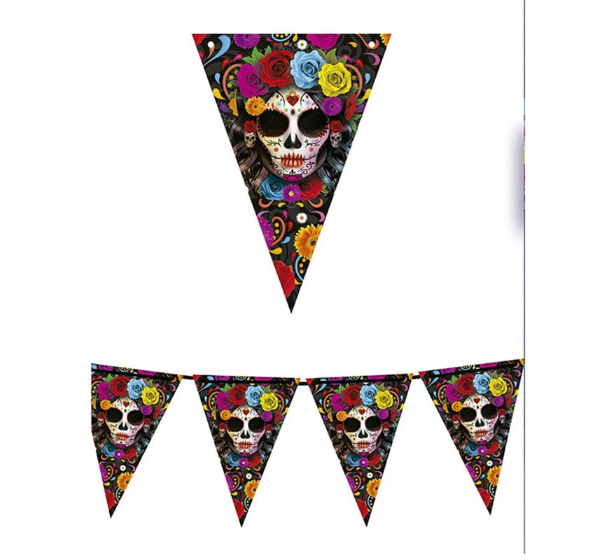 Colorful Catrina pennant 300 cm-B