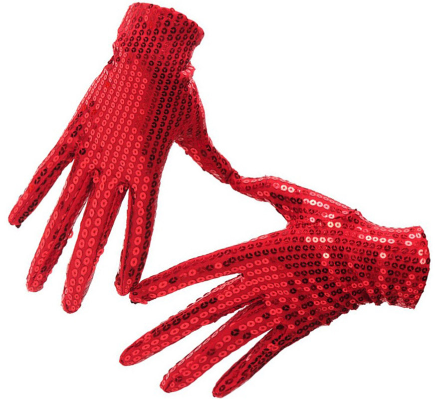 Sequin Gloves for adults in various colors-B