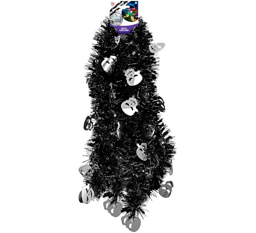 300cm Tinsel Skull Garland-B
