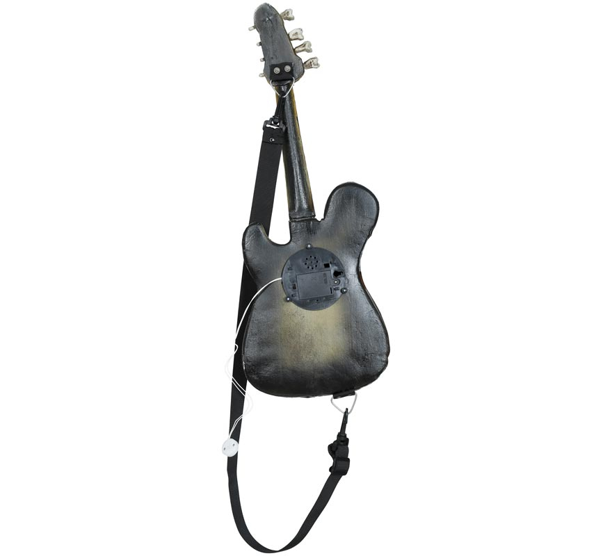 Guitarra esqueleto com luz e som 58 cm-B