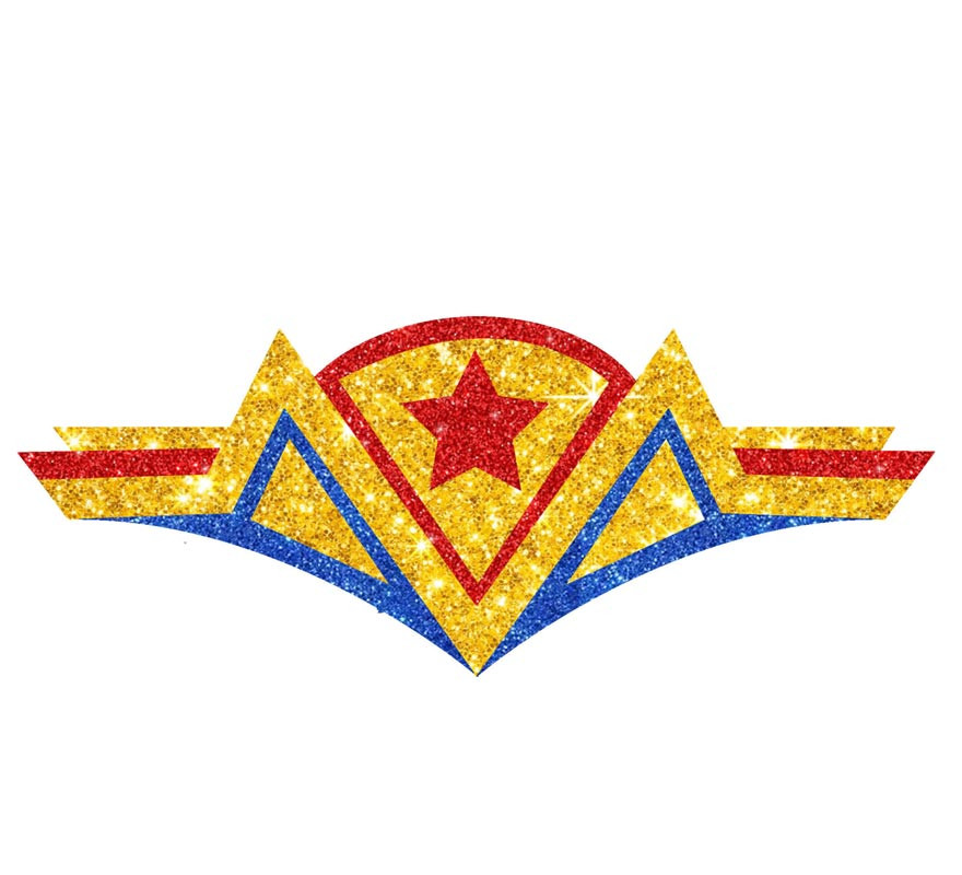 Joias faciais de super-heroína-B