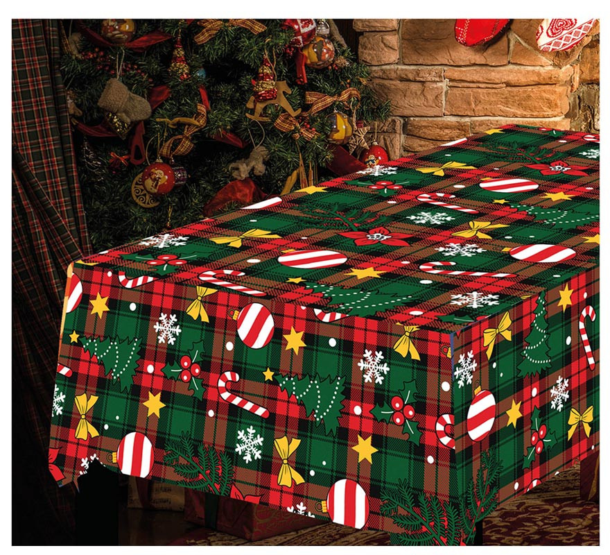 Candy Cane Tablecloth 137x274 cm-B