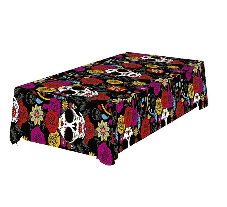 Colorful Catrina tablecloth 137x274 cm-B