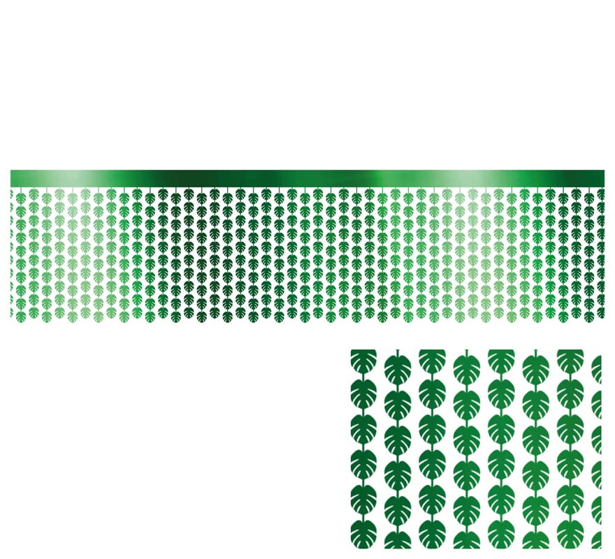 Toalha de Mesa Tinsel Folha Verde 400x70 cm-B
