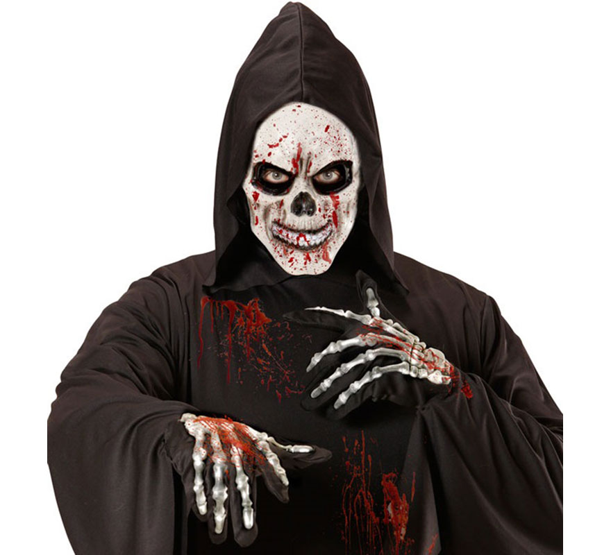 Bloody Skull Latex Mask-B