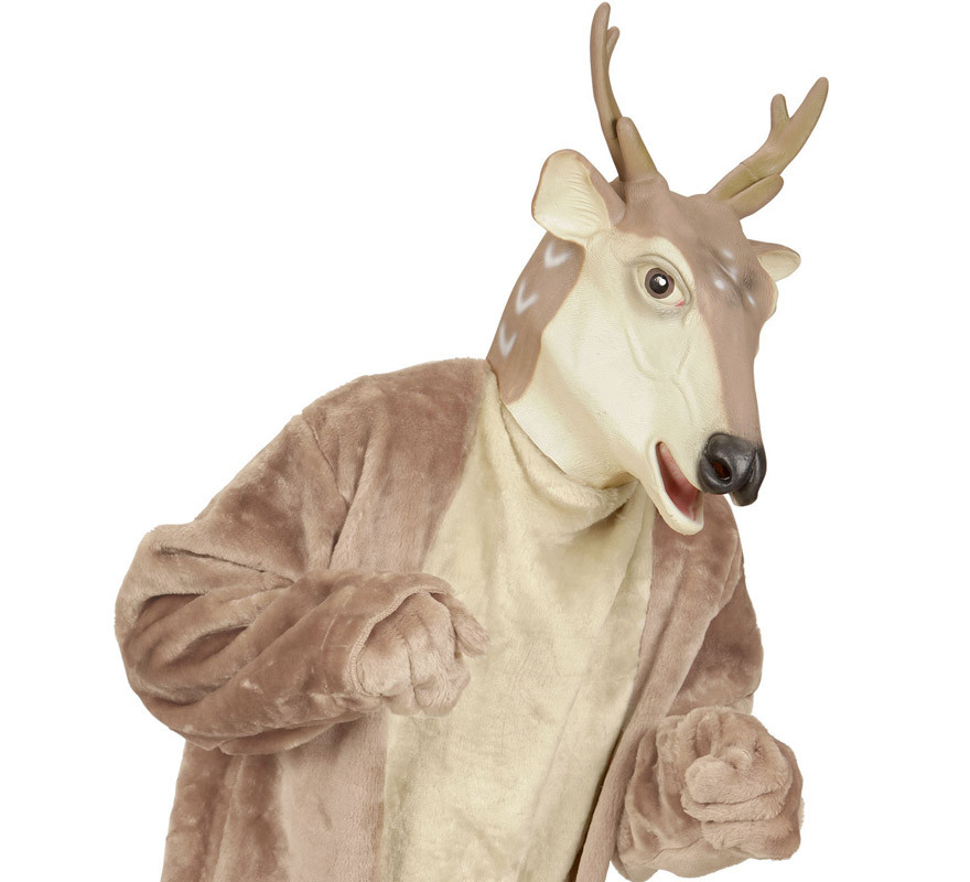 máscara de cabeça de rena-B