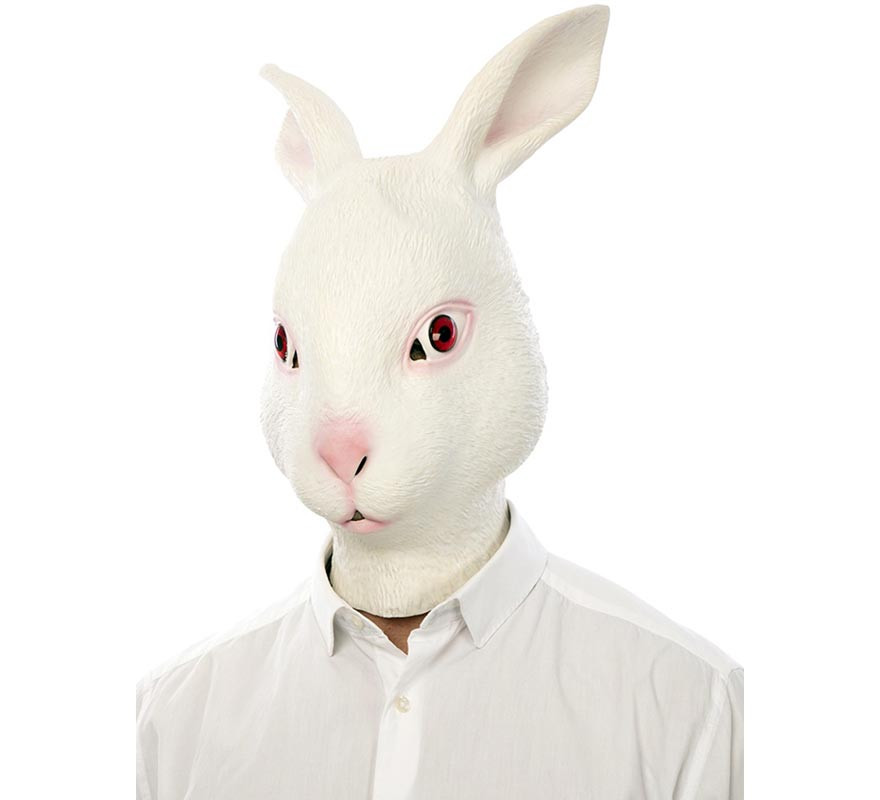 Adult Scary White Rabbit Mask-B