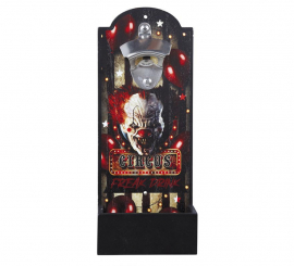 Wooden Circus bottle opener for wall 30x12 cm