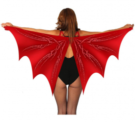 Red Bat Wings 170x80 cm