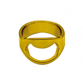 Gold Bottle Opener Ring