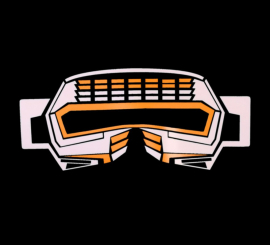 Galactic LED lighting mask