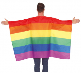 Bandeira de capa arco-íris 145 x 90 cm