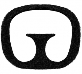 Black Mustache and Goatee