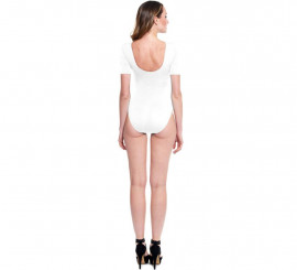White short sleeve bodysuit or jersey for women