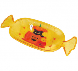 Tigela de doces de Halloween laranja, 34x13 cm