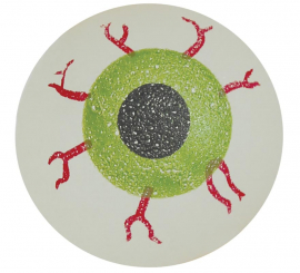 Saco com 5 bolas de borracha para os olhos de 2,5 cm