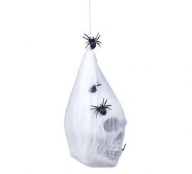 Spider Web Bag with Skull 25 cm