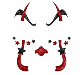 Clown Facial Glitter 20x20 cm