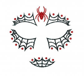 Spiderweb Facial Glitter 20x20 cm